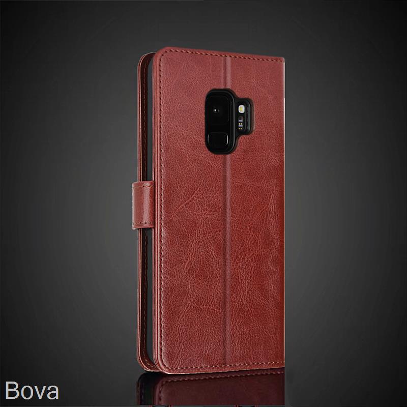 Card Holder Pu Leather Cover Case for Samsung Galaxy S 9 S9 Plus Flip Cover Retro Wallet Fitted Case S9 Business Fundas Coque
