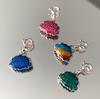 Colorful Double-Sided Enamel Good Luck Brand Single Pendant Ins Cold Wind Niche Light Luxury Design Necklace Premium