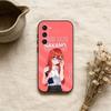 Custodia per telefono I-Itsuki N-Nakano Per Samsung Galaxy A73,21,22,32,71,53,52,51,80,5G Cover Nera Morbida
