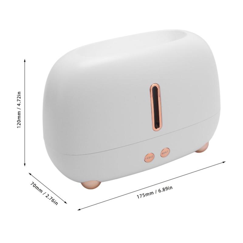 Flame Air Diffuser Humidifier USB Quiet 7 Colors Light Auto Shutdown Function Flame Humidifier Aromatherapy Diffuser