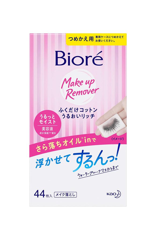 Biore Cotton Moisture Rich Refill 44 Sheets Pink Wipe-On (x 1)