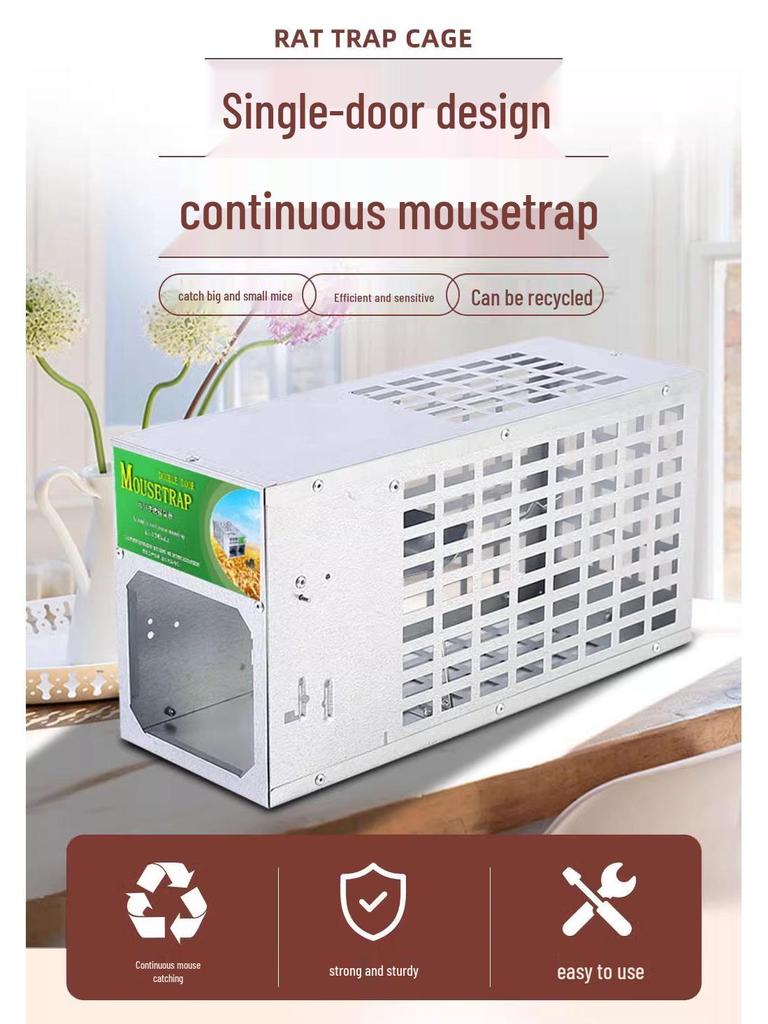 Automatic Snap Rat Trap Cage: Efficiently Catch & Eliminate Rodents