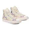 Golf Le Fleur X Converse 1970s Chuck Taylor All Star "Flames" Trendy Versatile High-Top Espadrilles Unisex Flame Purple
