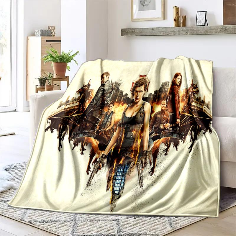 The sci-fi game Resident Evil features the Umbrella Corporation blanket a soft home furnishing nap decoration a warm Sherpa blanket for all seasons U3