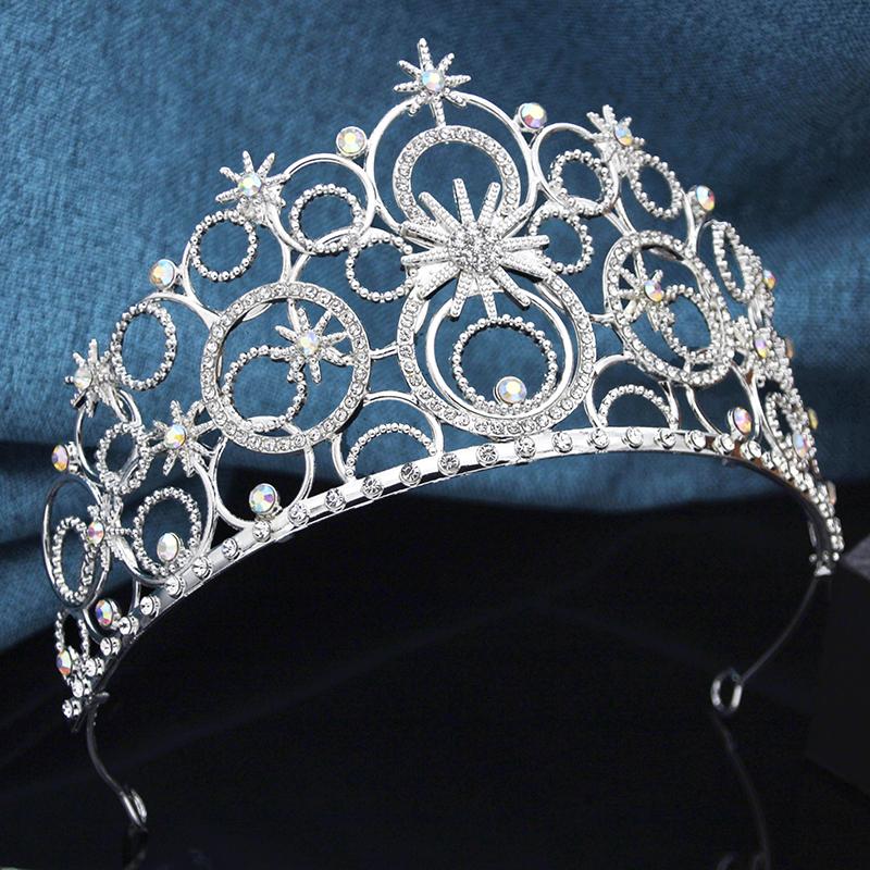 Wicked Witch Bubble Tiara Cosplay Headband Princess Crown for Women Bridal Wedding Prom Birthday Party Hair Jewelry