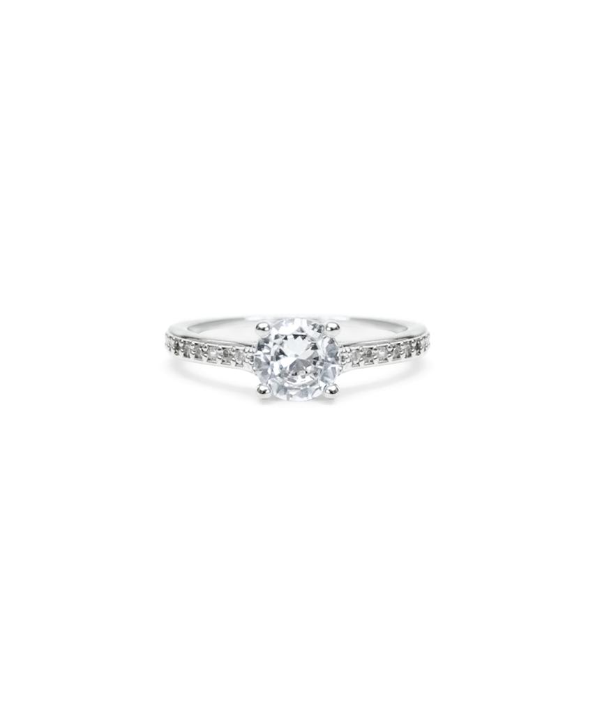 Smgt 4-Prong Solitaire Cubic Ring [Carat]