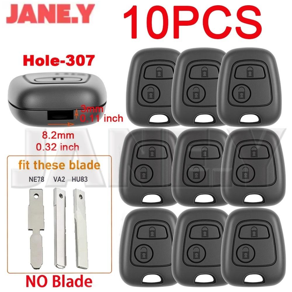 10 X Car Key Case Shell For Citroen C1 C2 C3 C4 Xsara Picasso For Peugeot 106 107 206 207 307 For Toyota Aygo Remote Key