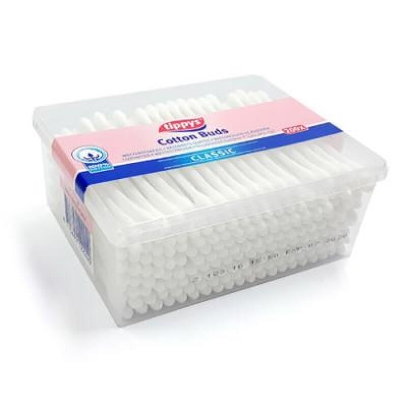 TP Pure Cotton Safety Swabs 200P Organic Square Case 2240