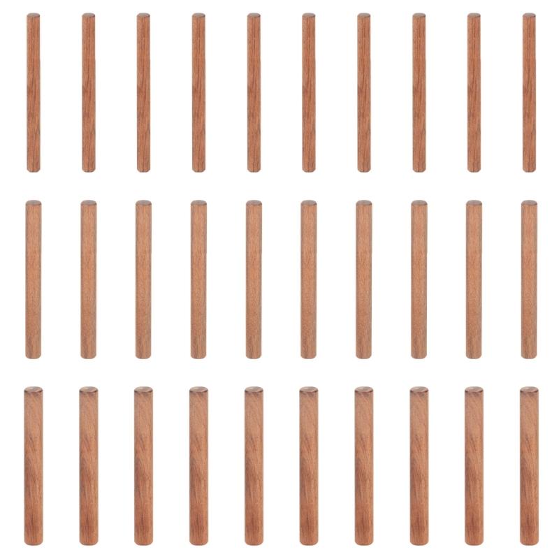 30Pcs 8/10/12mm Woodworking Dowel Craft Dowel Pins Rod Cabinet Drawer Round Fluted Wood Craft Dowel Pins Enduring