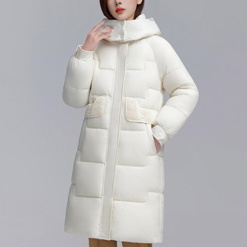 Móda Žena Zimní Dlouhé Kabáty s Kapucí Ležérní Volné Hrubé Teplé Parky Dámské Bundy