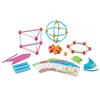 Learning Resources Math Educational Material: Insert and Connect to Create 3D & 2D Shapes (129 pieces) - Ages 6 and Up - LER1773 (Authentic Product)