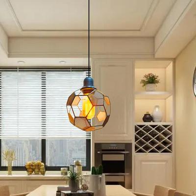 Contemporary Wire Pendant Light Fixture In Soccer for Home Decor