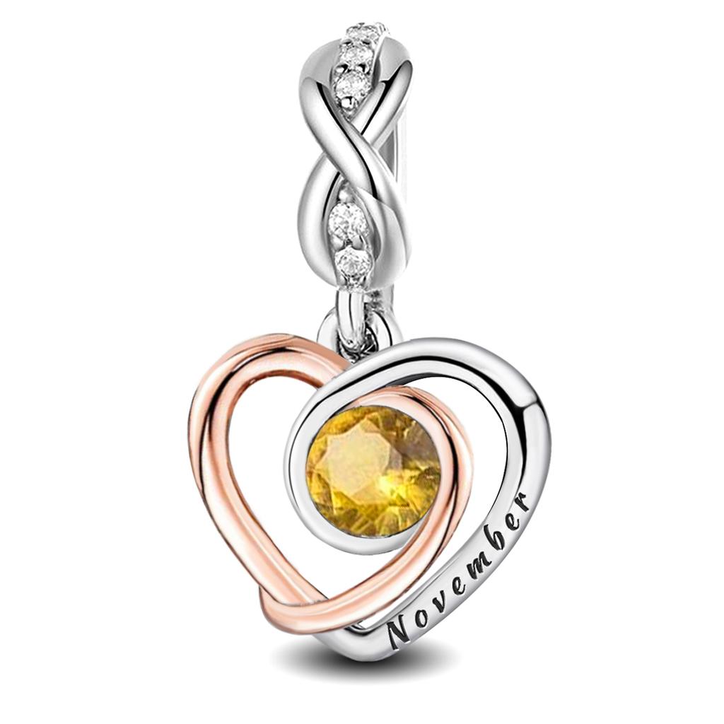 Copper Sweet Romantic Love Heart Month Pendant Fit Diy Bracelet Bangle Making Gift Of Fashion High Quality Jewelry