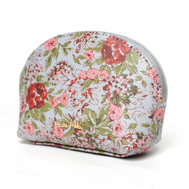 accessory light blue [Laura Ashley] Pouch, case, cute, stylish, women's, floral, botanical, Cransford, elegant, ilpp-01-blue,