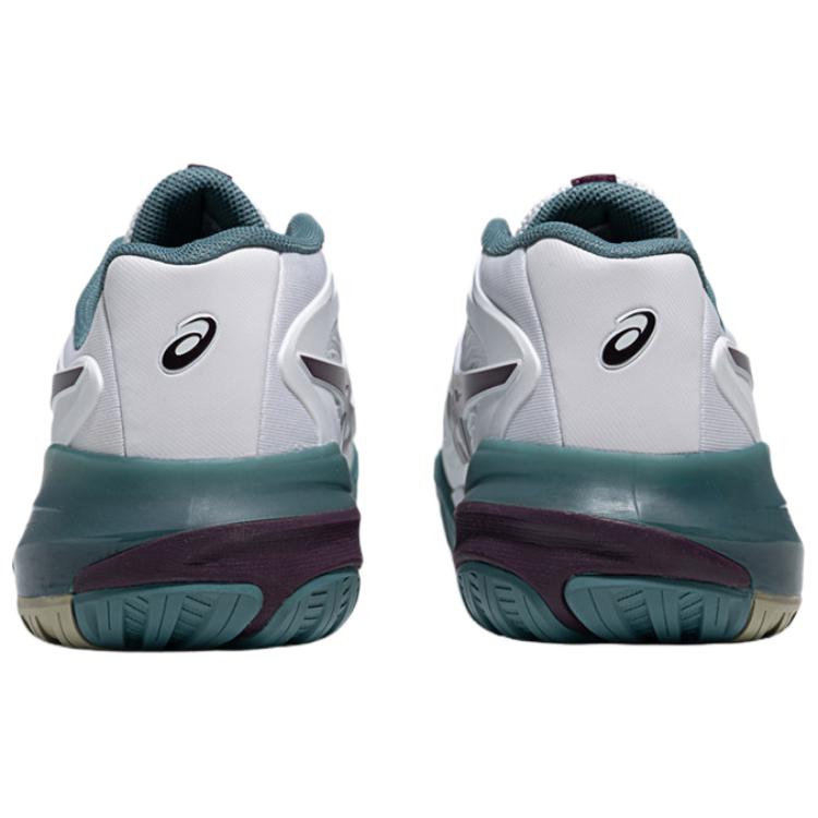 Asics Gel-Resolution X Stoff Weiter Schnitt Gute Flexibilität Und Grip Haltbarkeit Rutschfest Niedrig geschnittene Tennisschuhe Herren Sneaker Weiß Grün 1041A487-104