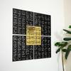 Asma Ulf Husna 99 Namen Allahs Kufic Acryl und Holz als Maul Husna, Dekoration, Ramadan-Dekoration, Eid-Geschenke