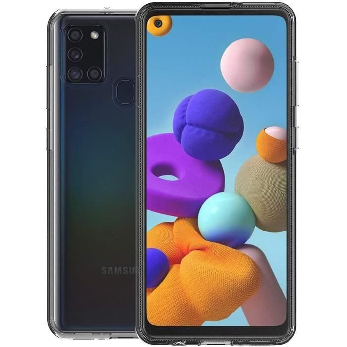 Case - LittleMonkey - Samsung Galaxy A21s - 360° Full Body - Silicone - Transparent