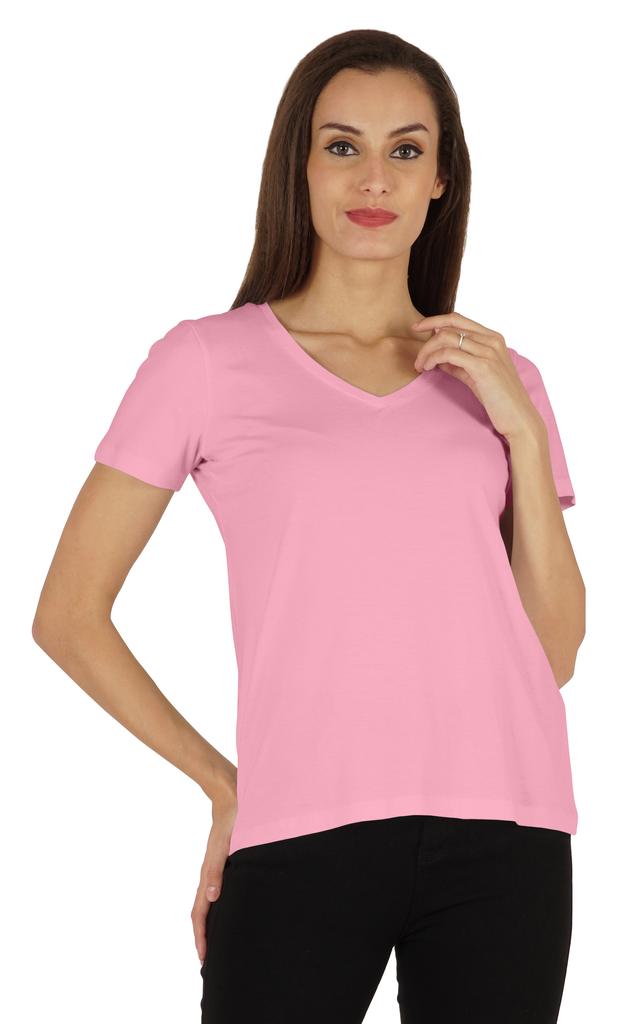 Inkmeso Womens Short Sleeve V-Neck Shirts Casual Regular Fit Tee T-Shirt Basic