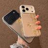Gold Bamboo Silver Shell Phone Case for Apple 17/16/15 Pro/14 Pro Max/13/12