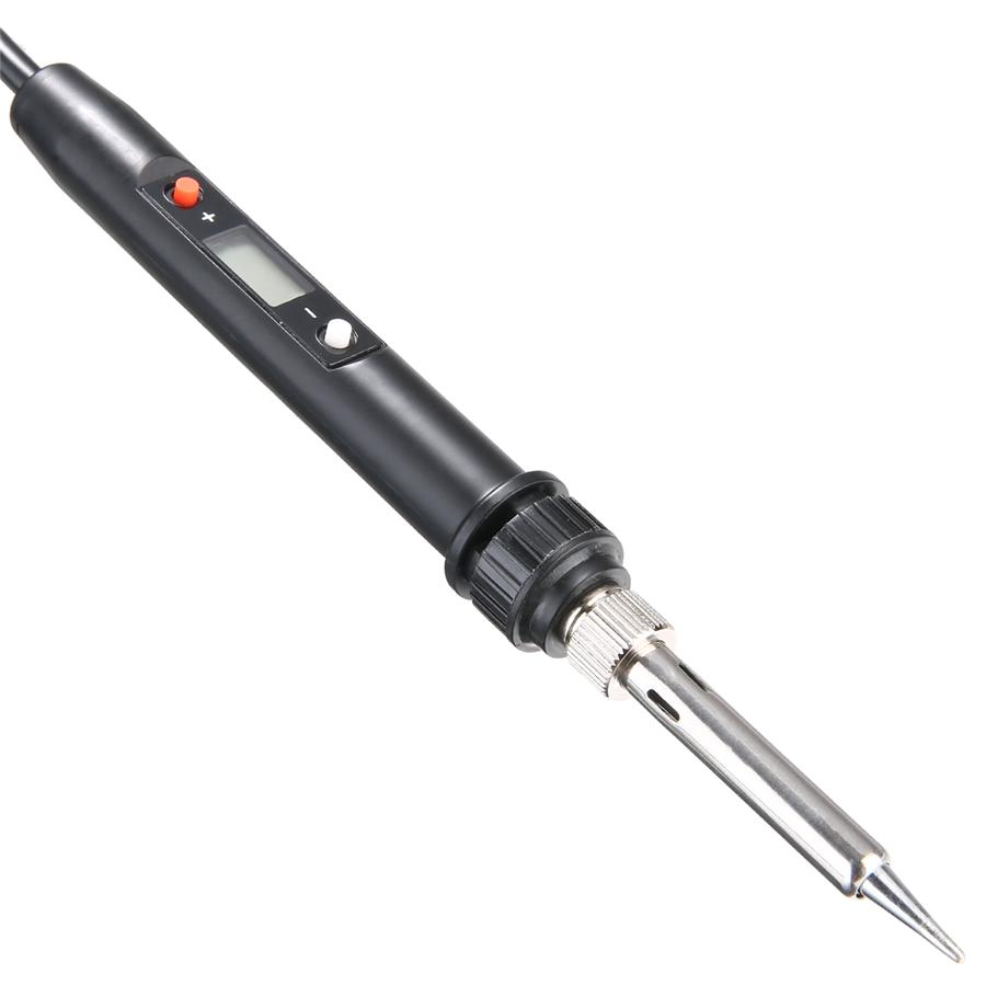 80W LCD Digital Adjustable Temperature Electronic Soldering Welding Iron Tool UK