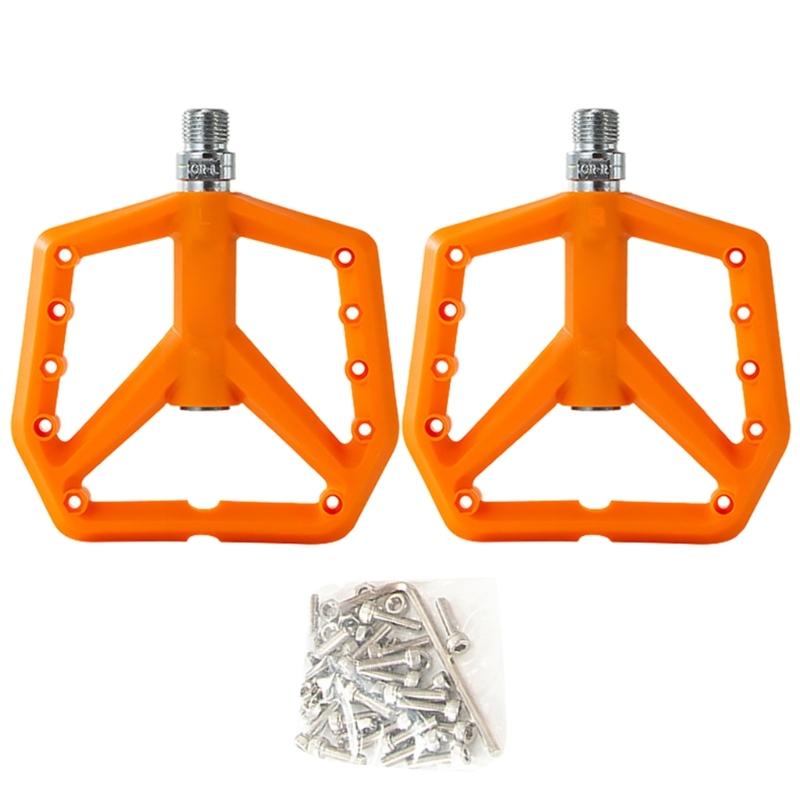 Light Weight Nylon Bicycles Pedal Aluminum Sealed Bearings Road Bike Pedal Replacement NonSlip Mountain Bicycles Pedal