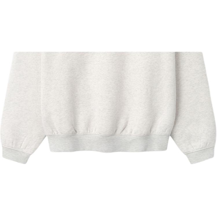 Fear of God Essentials Signature 90s Polo Sweatshirt Oatmeal Heather/Light Heather Unisex Tops Tan 192SP264374F