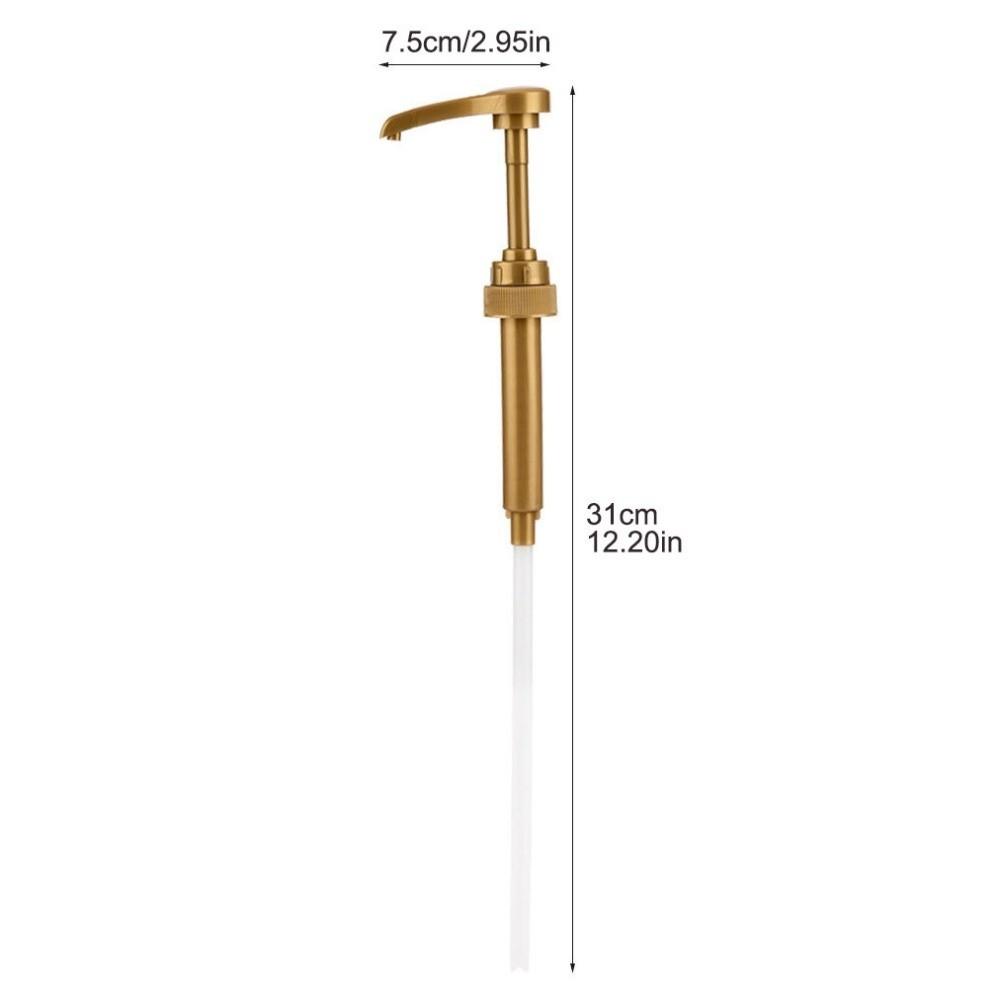 5pcs 10cc Syrup Pump Condiment Dispensing Quantitative Hand-press Bottle Pump Pressed Style DIY Liquid Pump Dispenser Kitchen