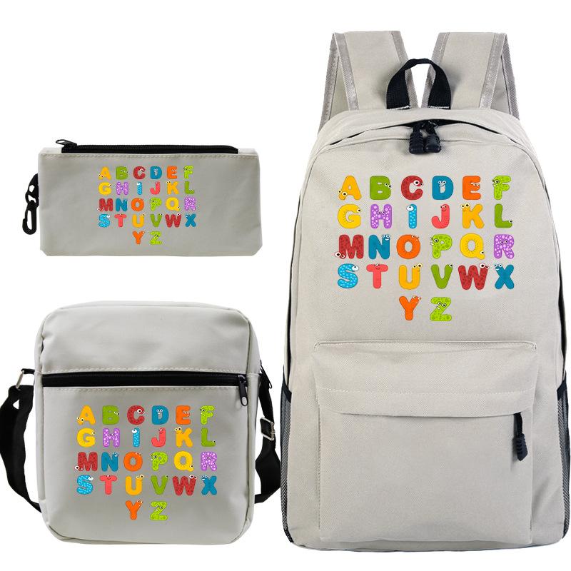 Game Alphabet Lore Alphabet Legend School Bag Backpack Shoulder Bag Pencil Case