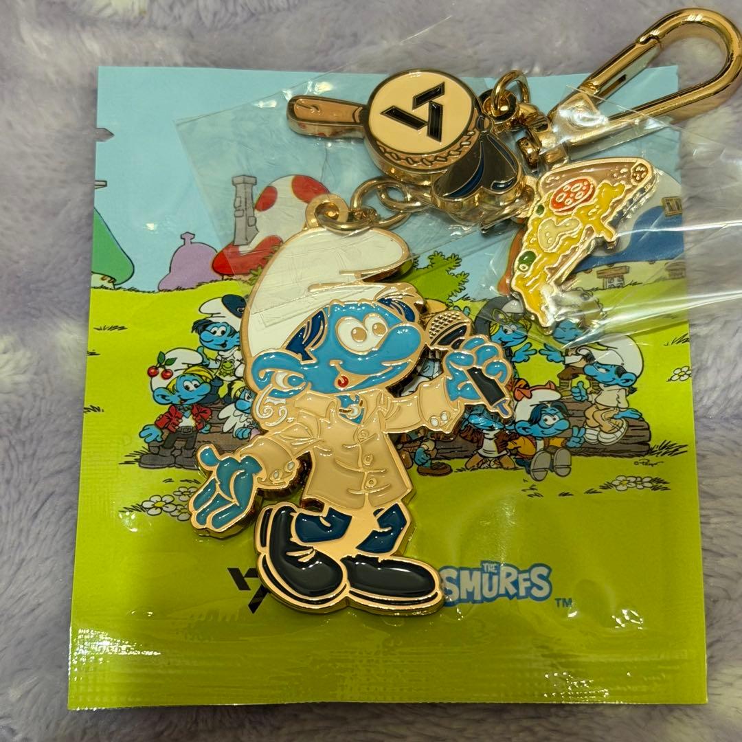 [USED] SEVENTEEN Dokyeum Key Ring SMURF Issac Toast