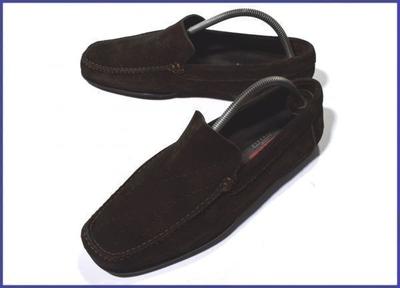 Made In Germany Lloyd CLASSIC Mackay Construction Suede Leather Slip On 27.0 Brown(USED)