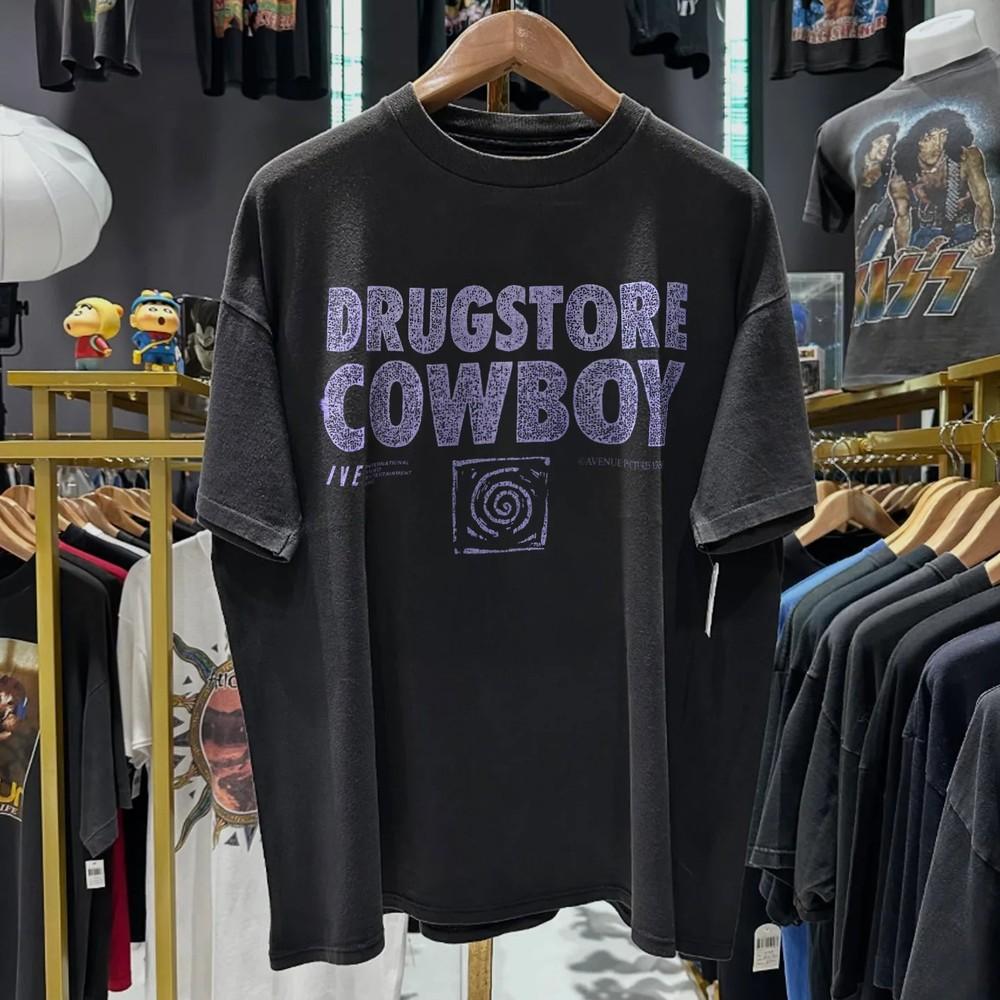 1989 Drugstore Cowboy Promo Rare Washed Black T-Shirt Mens Large Unisex T-Shirt XXXL