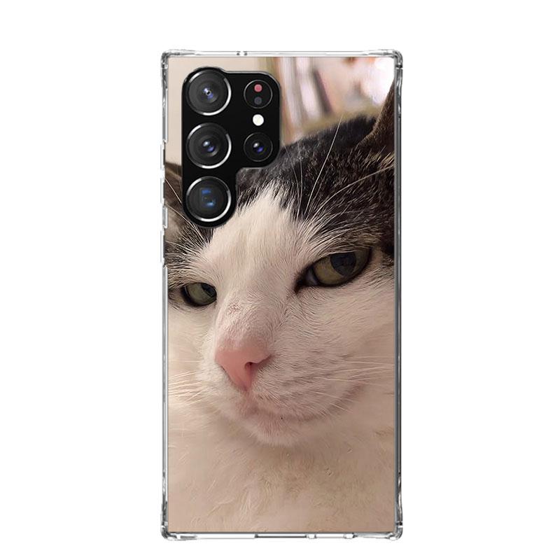 

Pet Cat Funny Memes Phone Case For Samsung Galaxy S26 S25 Edge S24 S23 FE S22 Ultra S21 Plus S20 + Fundas Cover Coque Galaxy S25 Samsung S24 Ultra