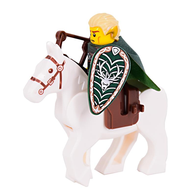Medieval Figures Middle Ages Rome Warrior Golden Knight Horse Hawk Castle King Dragon Knights Building Blocks BricksToys gifts