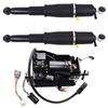AP02 Pair Rear Air Suspension Shocks + Air Compressor for Chevy Tahoe Suburban 1500 GMC Yukon Cadillac SUV 2000-2014 25979391