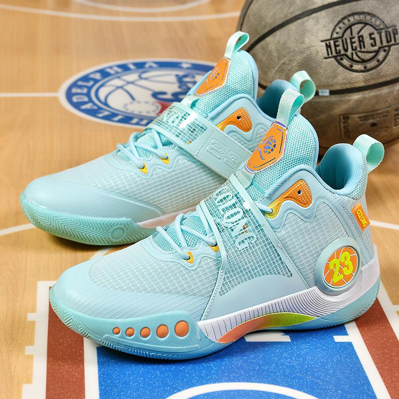 Basketball shoes men's high-top breathable casual junior high school sports boys and girls teenagers primary and secondary school students runnin