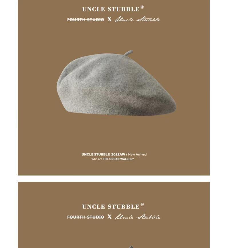 High-Quality Australian Wool Beret: Anti-Pilling, Korean Style, Solid Color, Retro Painter Hat for Girls