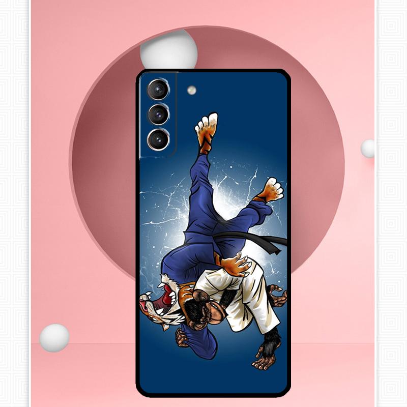 Judo Case For Samsung Galaxy S25 Ultra S21 S22 S23 S24 Ultra S9 S10 S20 Plus S25 FE Cover Funda