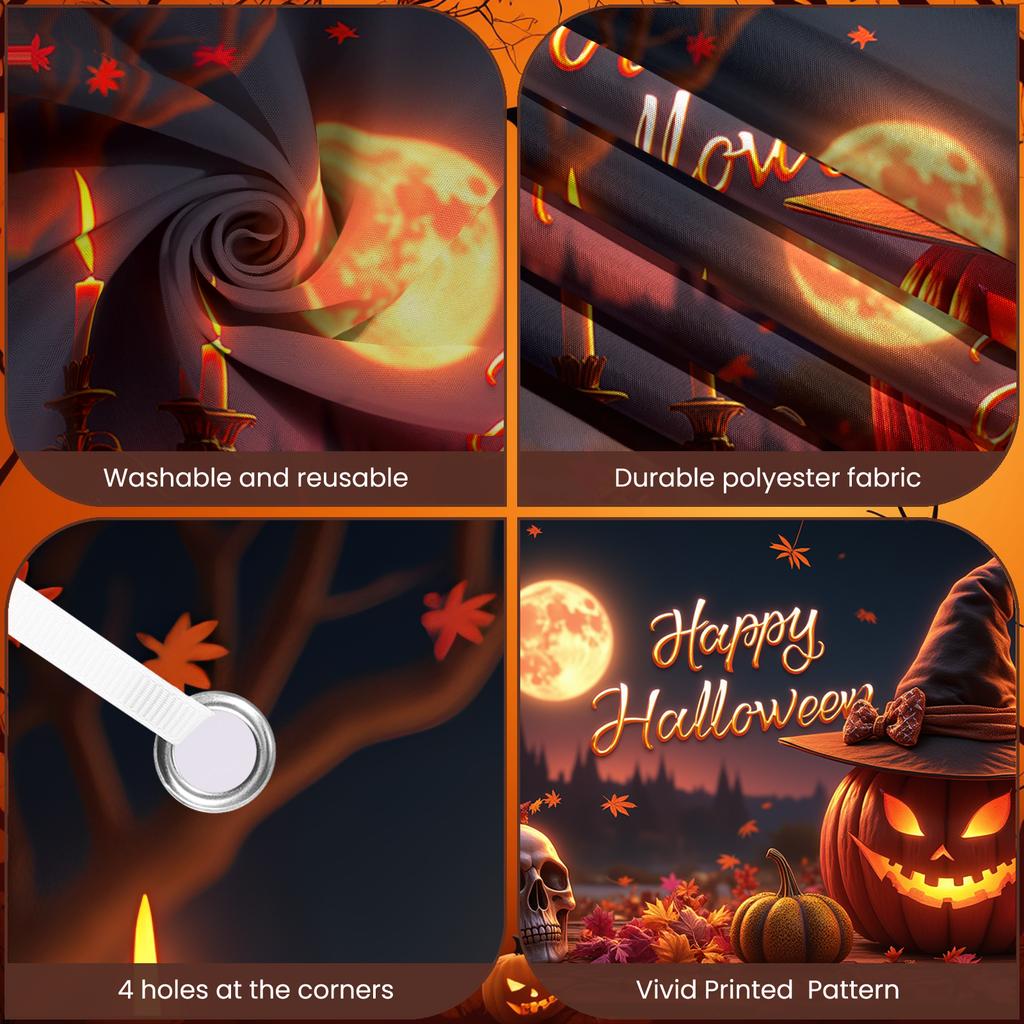 Party Decoration Witch Hat Photo Prop Celebration Banner Autumn Leaves Autumn Decor For Photo Shoot Indoor Decoration Event