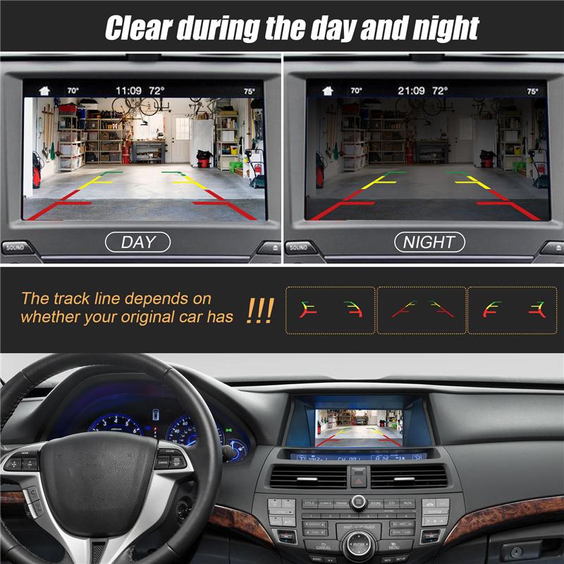 Precise Auto Car Rear View Backup Camera Reverse Parking Camera For Honda Accord Civic EK FD Pilot Fit Jazz Acura TSX 1998-2013