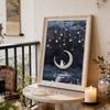 Pearl DIY Moon and Cat Art Kits 15.7x19.6inch Gem Art Pearl Painting Kits Without Frame for Adults Gift Idea Home Wall Decor