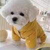 Plush Dog Hiking Jacket Windproof Dog Bodysuit Fashion Dog Vest Coat  for Small Medium Dog