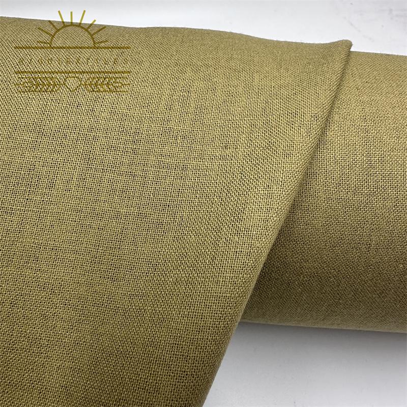 EcoFriendly Blended Linen Cotton Fabric for Garments and Home Textiles