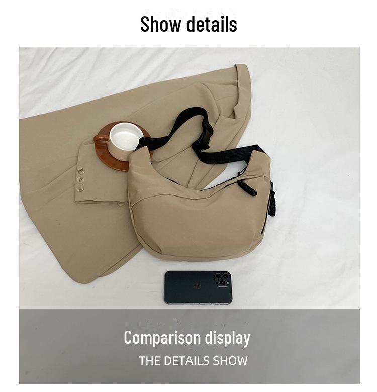 2024 Nylon Dumpling Shoulder Bag - Lightweight, Stylish, Minimalist Canvas for Women