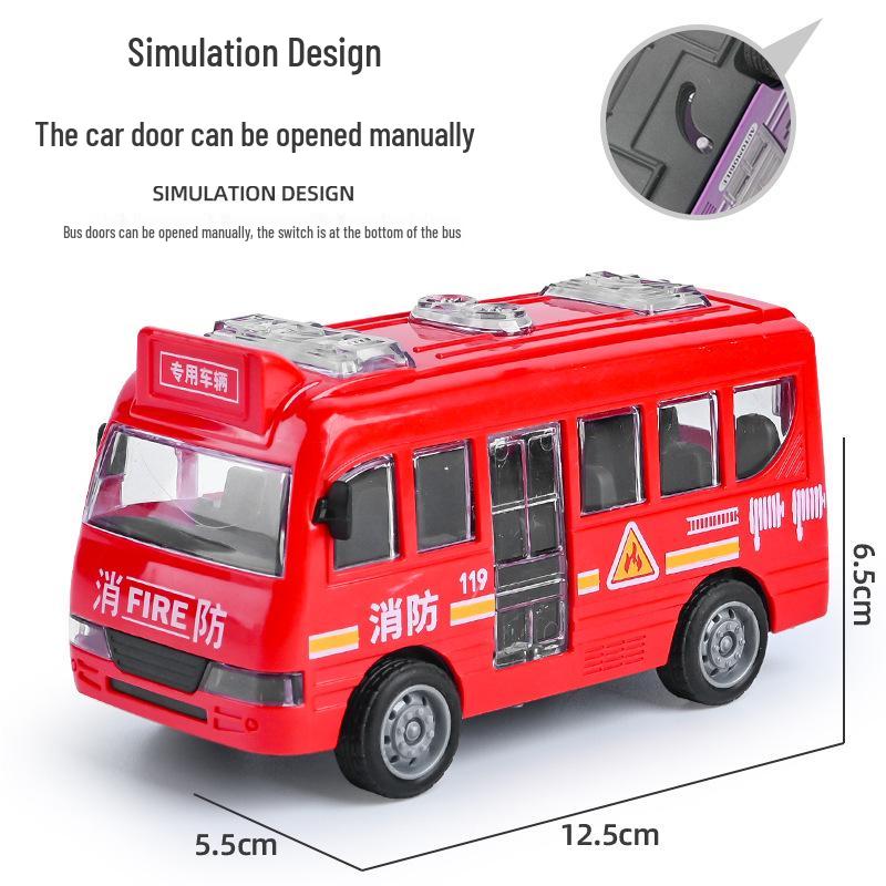 TikTok Influencer Children's Educational Boy Cars: Inertial Engineering Vehicle and Street Stall Toys