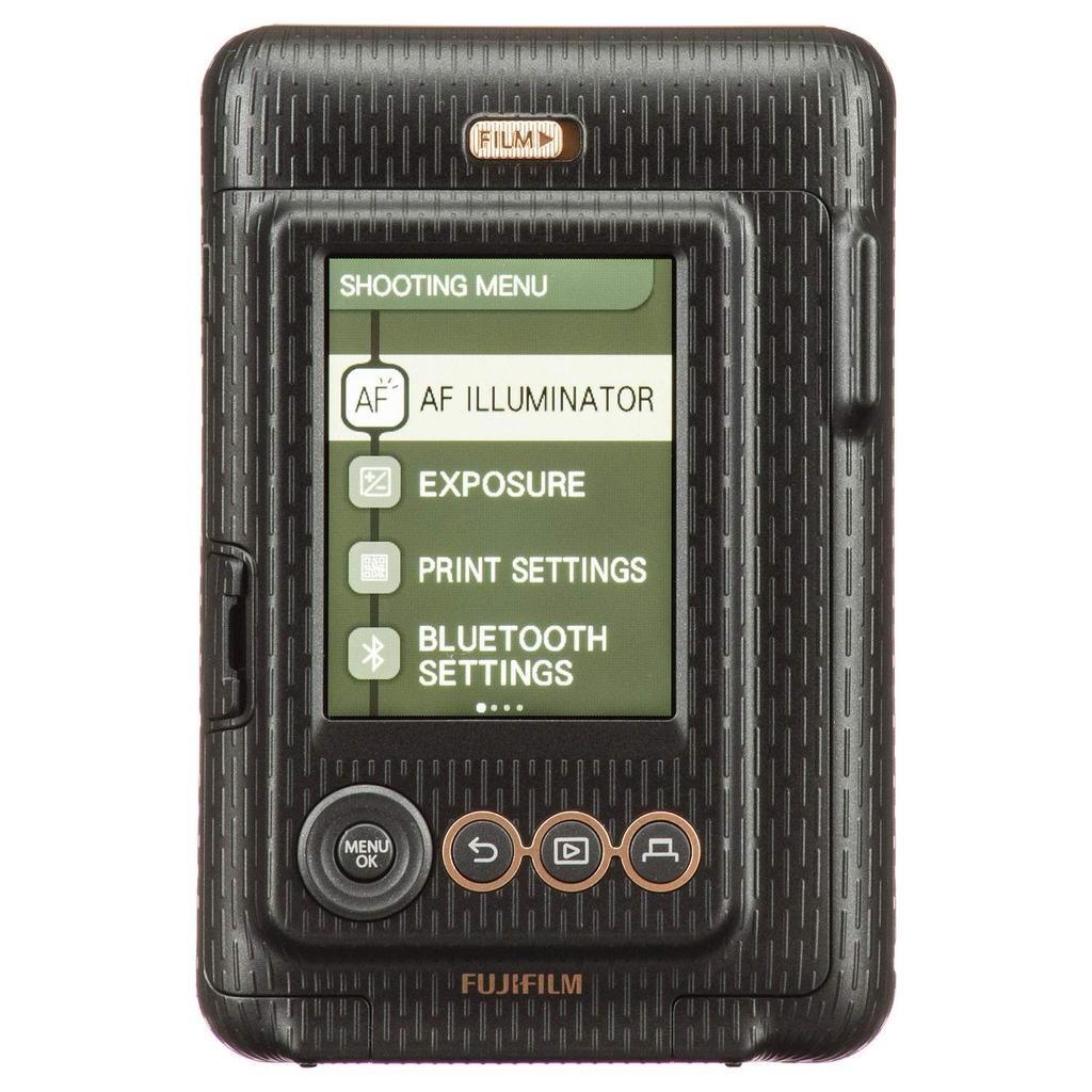 Instax Mini LiPlay Hybrid Instant Photo Camera and Printer with LCD Screen and Mini Film Elegant Black 2-in-1 2.7-inch Form,