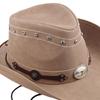 Cowboy Hat Fashionable Jazz Caps Gentleman PU Leather Fashion for Women Men Adult Unisex Dress