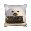 Seal Sea Cute White Pillowcase Polyester Cushion Cover Decoration  Pillow Case Cover Home Zippered 40X40cm