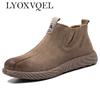 Indestructible Safety Shoes Men Soft Bottom Work Shoes Chelsea Boots Steel Toe Work Safety Boots Cowhide Welder Shoes M647