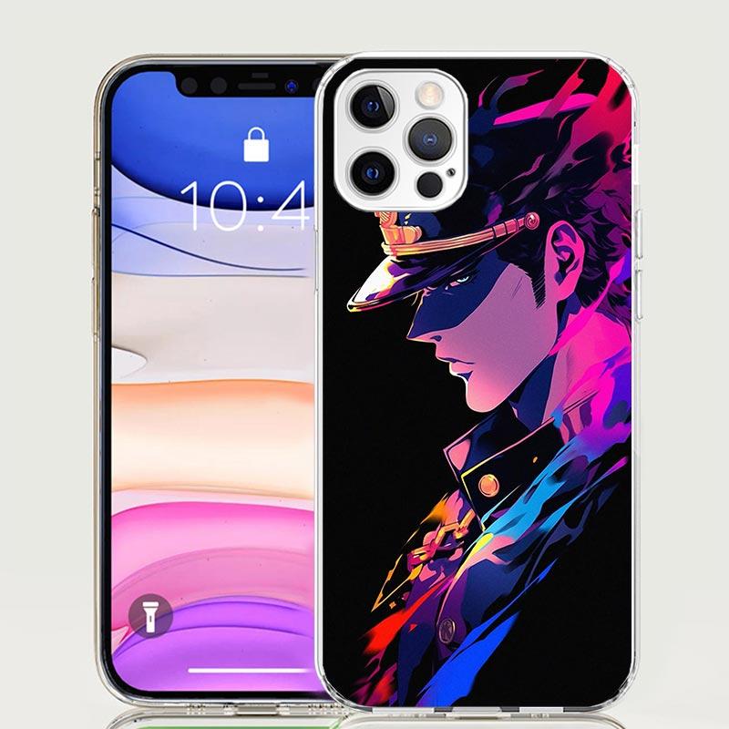 JoJo's Bizarre Adventure Kujo Jotaro Phone Case for Apple iPhone 17 Air 16 15 Plus 14 + 13 Mini 12 11 Pro Max 7 8 SE 16Max Soft