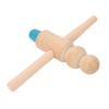 Wooden Stick Massage Tool Gua Sha Deep Tissue Trigger Point Massage Tool for Foot Body Relaxation with Silicone Head